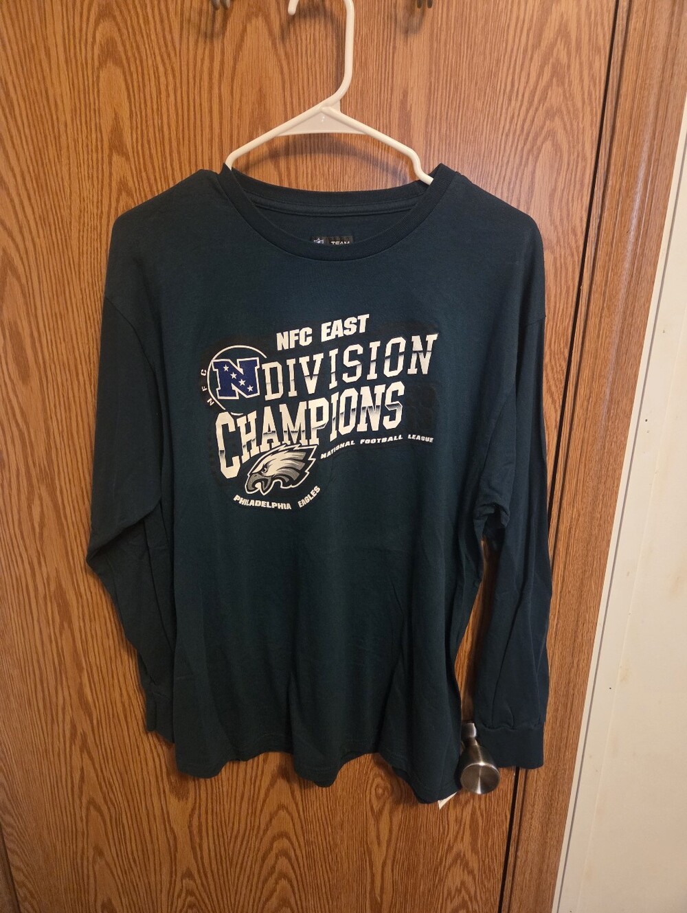 NFL Team Apparel Philadelphia Eagles Long Sleeve Shirt Sz Large Men's MLB